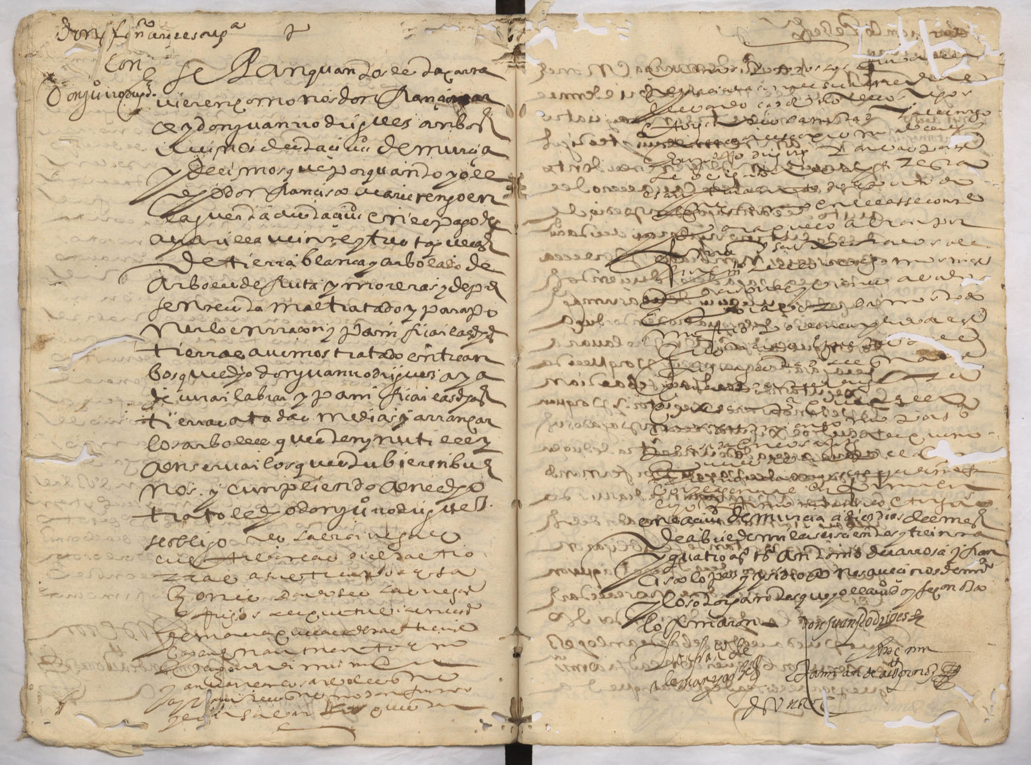 Registro de Damián de Albornoz, Murcia de 1634.